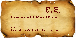 Bienenfeld Rudolfina névjegykártya